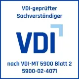 VDI-geprüfter Sachverständiger nach VDI-MT 5900 Blatt 2, Reg.-Nr. 5900-02-4071